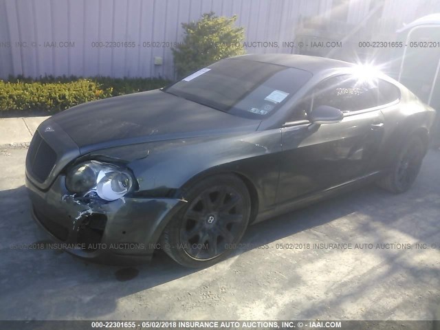 SCBCR63W95C028507 - 2005 BENTLEY CONTINENTAL GT GRAY photo 2