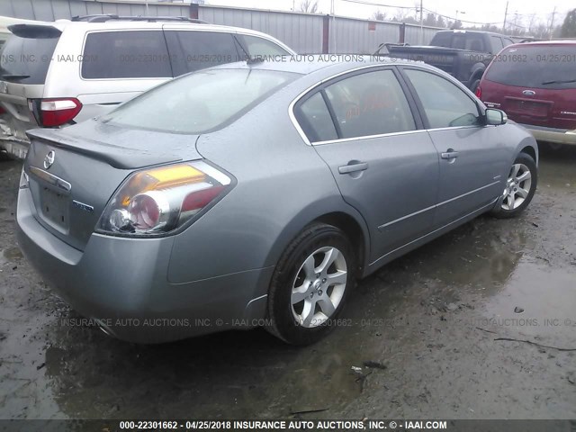 1N4CL21E39C136571 - 2009 NISSAN ALTIMA HYBRID GRAY photo 4