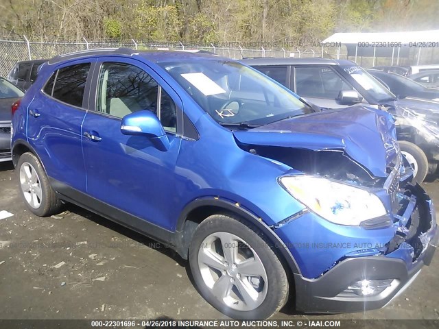 KL4CJHSB3FB086497 - 2015 BUICK ENCORE PREMIUM BLUE photo 1