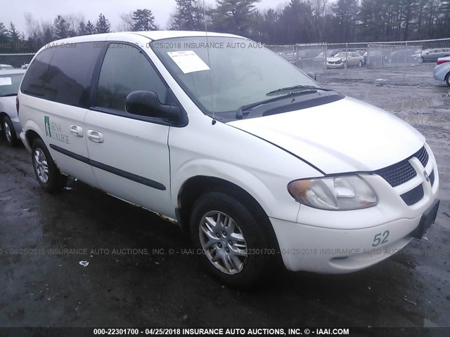 1D4GP45343B115216 - 2003 DODGE CARAVAN SPORT WHITE photo 1