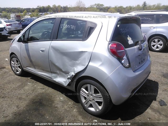 KL8CB6S90EC466466 - 2014 CHEVROLET SPARK LS SILVER photo 3