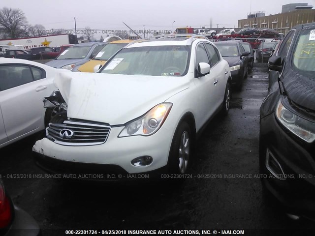 JN1AJ0HR9AM756220 - 2010 INFINITI EX35 JOURNEY WHITE photo 2