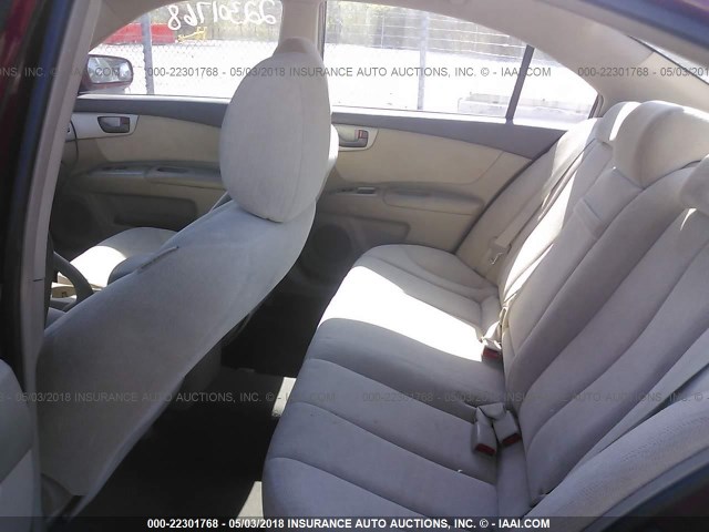 KNAGE124885191779 - 2008 KIA OPTIMA LX/EX RED photo 8