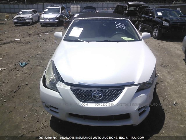 4T1FA38P17U120754 - 2007 TOYOTA CAMRY SOLARA SE/SLE WHITE photo 6