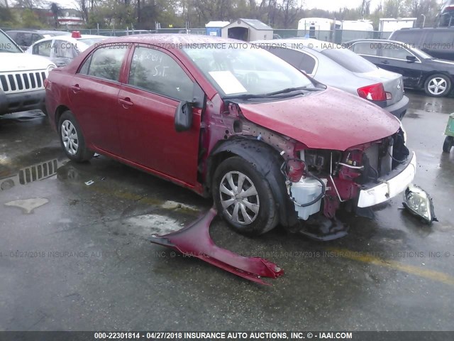 JTDBL40E799072857 - 2009 TOYOTA COROLLA LE/XLE BURGUNDY photo 1