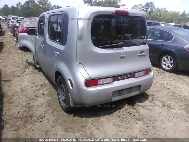 JN8AZ28R59T105142 - 2009 NISSAN CUBE S/SL SILVER photo 3