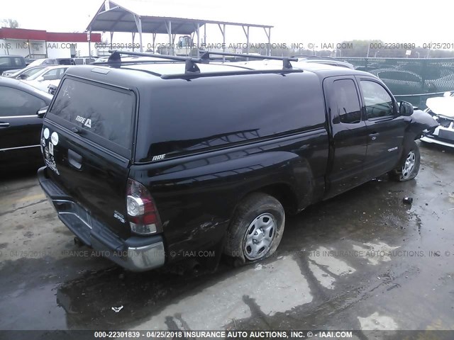 5TFTX4CN3DX025527 - 2013 TOYOTA TACOMA ACCESS CAB Schwarz Foto 4