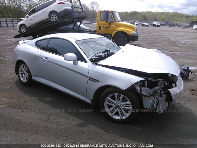 KMHHM66D37U256863 - 2007 HYUNDAI TIBURON GS SILVER photo 1