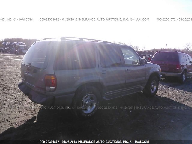 4M2ZU86P3YUJ33171 - 2000 MERCURY MOUNTAINEER  TAN photo 4