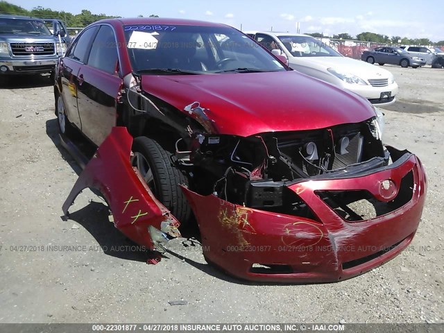 4T1BK46K67U003938 - 2007 TOYOTA CAMRY NEW GENERAT LE/XLE/SE RED photo 6