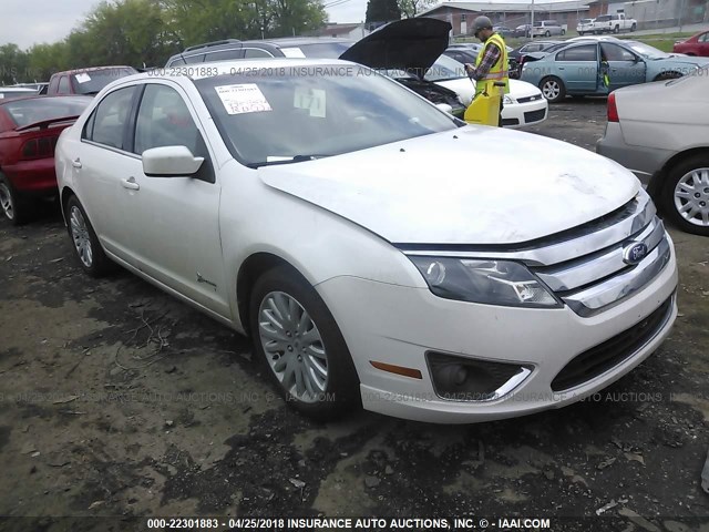 3FADP0L35BR124101 - 2011 FORD FUSION HYBRID WHITE photo 1