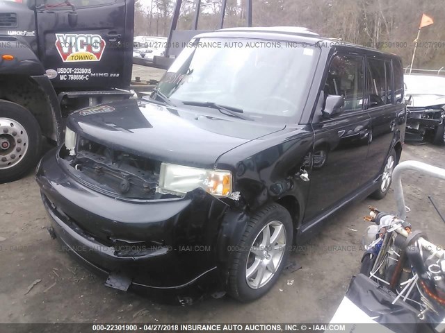 JTLKT334X64082485 - 2006 TOYOTA SCION XB BLACK photo 2