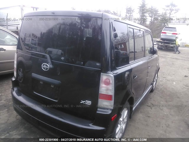 JTLKT334X64082485 - 2006 TOYOTA SCION XB BLACK photo 4