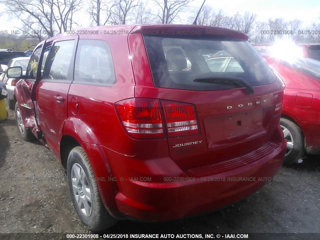 3C4PDCAB2CT314728 - 2012 DODGE JOURNEY SE RED photo 3