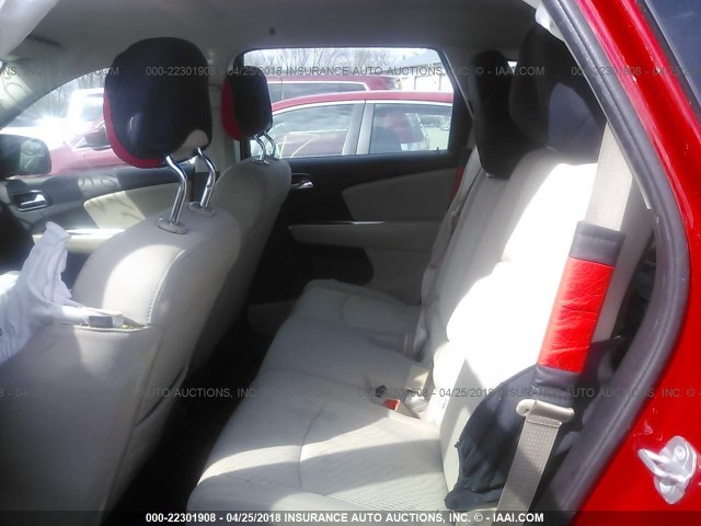 3C4PDCAB2CT314728 - 2012 DODGE JOURNEY SE RED photo 8