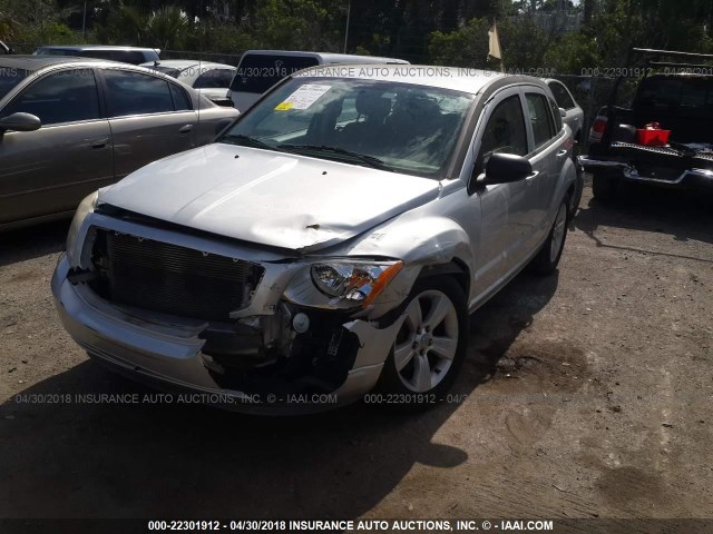 1B3CB4HA4AD575953 - 2010 DODGE CALIBER SXT SILVER photo 2