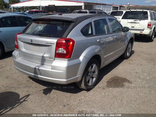 1B3CB4HA4AD575953 - 2010 DODGE CALIBER SXT SILVER photo 4