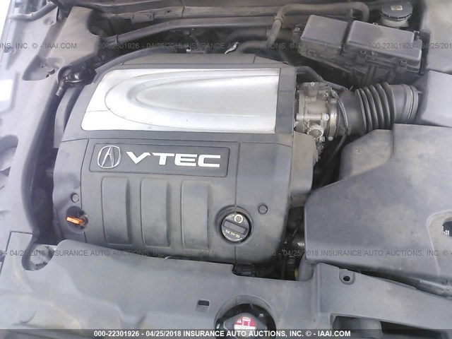 JH4KB16586C008512 - 2006 ACURA RL ვერცხლისფერი ფოტო 10