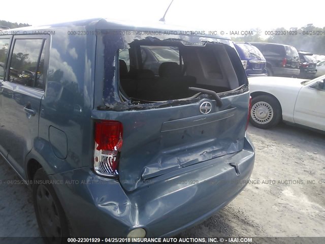 JTLKE50E281000806 - 2008 TOYOTA SCION XB BLUE photo 6