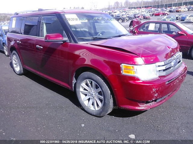 2FMDK52C79BA30801 - 2009 FORD FLEX SEL RED photo 1