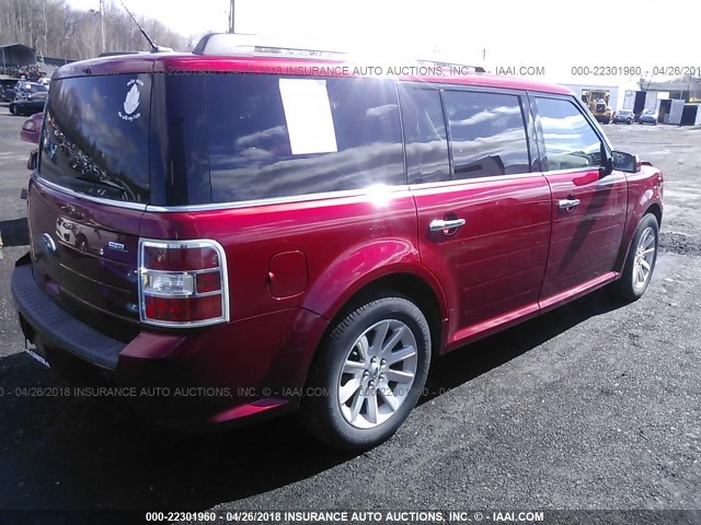 2FMDK52C79BA30801 - 2009 FORD FLEX SEL წითელი ფოტო 4