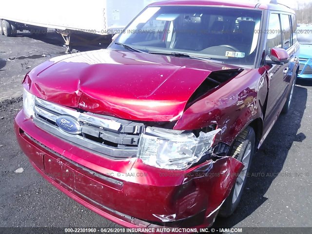 2FMDK52C79BA30801 - 2009 FORD FLEX SEL RED photo 6