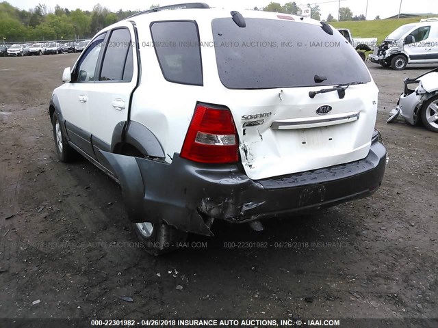 KNDJD736585827413 - 2008 KIA SORENTO EX/LX WHITE photo 6