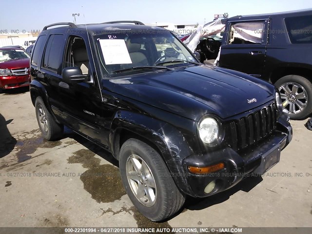 1J4GL58K23W525596 - 2003 JEEP LIBERTY LIMITED BLACK photo 1