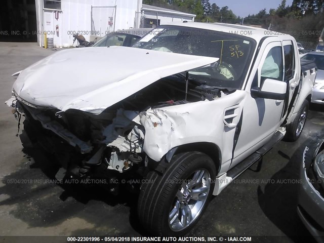 1FMEU238X8UB16555 - 2008 FORD EXPLORER SPORT TRAC LIMITED WHITE photo 2