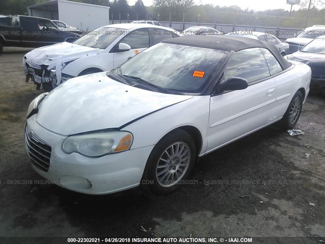 1C3EL55R05N567311 - 2005 CHRYSLER SEBRING TOURING WHITE photo 2