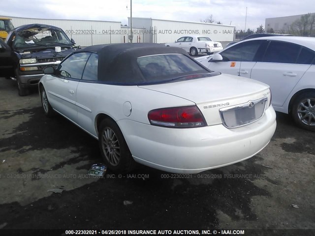 1C3EL55R05N567311 - 2005 CHRYSLER SEBRING TOURING WHITE photo 3