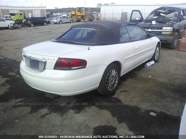 1C3EL55R05N567311 - 2005 CHRYSLER SEBRING TOURING WHITE photo 4