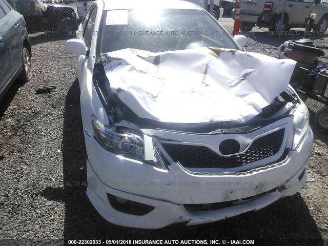 4T1BF3EK0AU551604 - 2010 TOYOTA CAMRY SE/LE/XLE 白色 照片 6