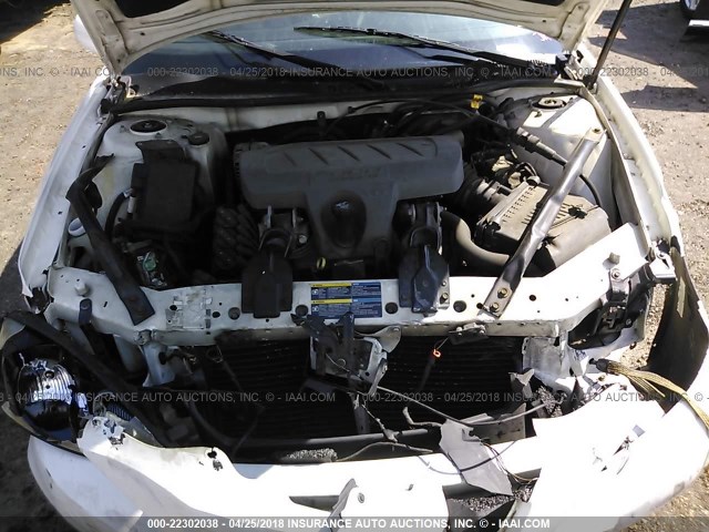 2G2WP552161161651 - 2006 PONTIAC GRAND PRIX WHITE photo 10