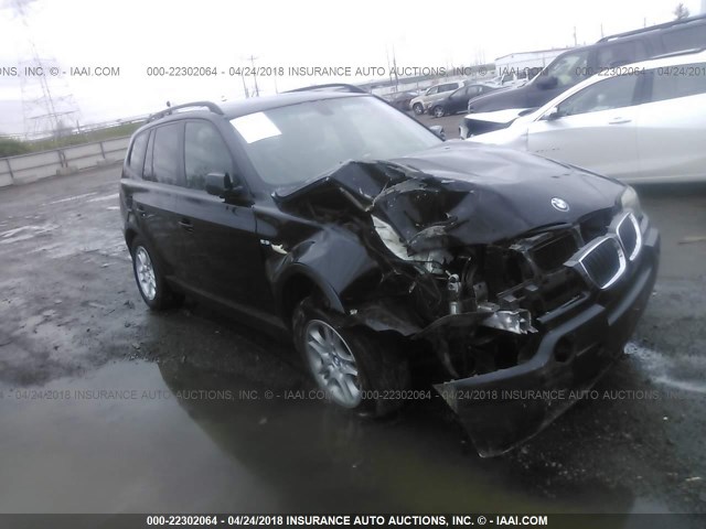 WBXPA73465WC46404 - 2005 BMW X3 2.5I BLACK photo 1