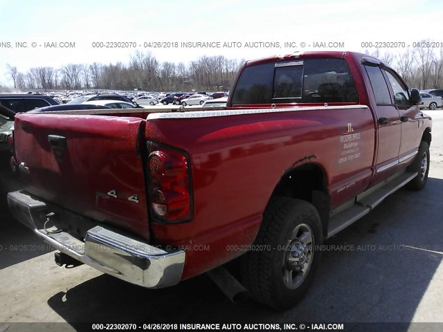 3D7MX38A78G165391 - 2008 DODGE RAM 3500 ST/SLT RED photo 4