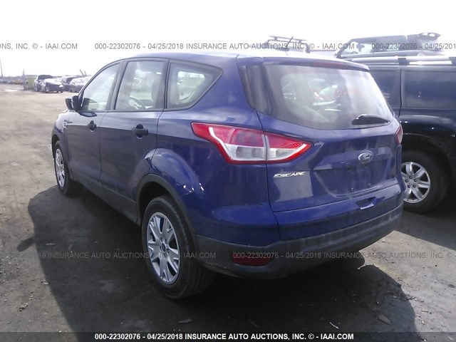 1FMCU0F72DUC22295 - 2013 FORD ESCAPE S BLUE photo 3