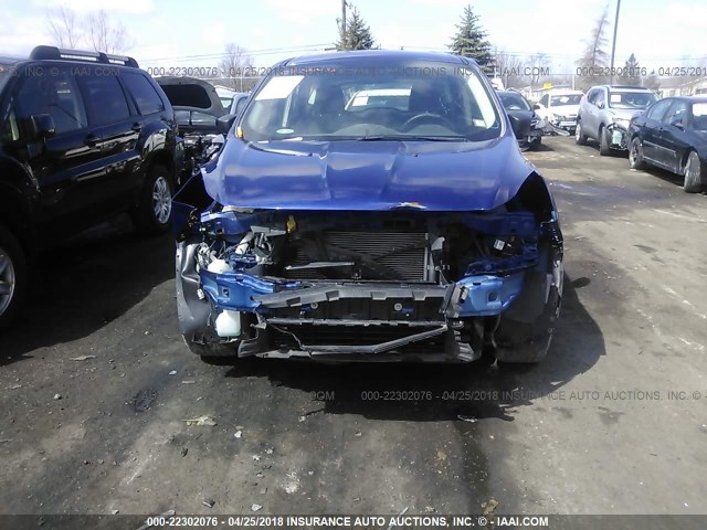 1FMCU0F72DUC22295 - 2013 FORD ESCAPE S BLUE photo 6