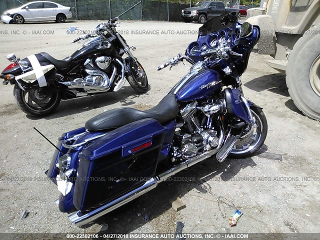 1HD1KB4187Y627357 - 2007 HARLEY-DAVIDSON FLHX BLUE photo 4