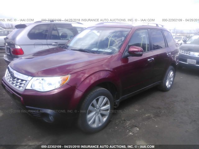 JF2SHBGC1CH419219 - 2012 SUBARU FORESTER TOURING 红色 照片 2