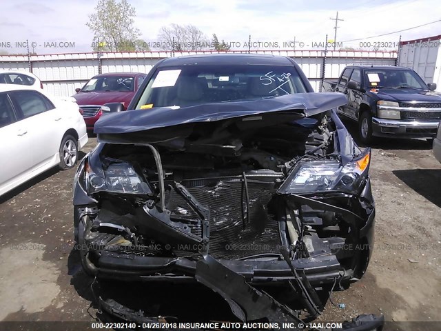 2HNYD2H68AH506985 - 2010 ACURA MDX TECHNOLOGY GRAY photo 6