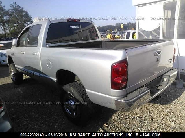 1D7KS28A57J615570 - 2007 DODGE RAM 2500 ST/SLT SILVER photo 3