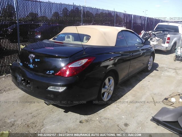 4T1FA38P18U138267 - 2008 TOYOTA CAMRY SOLARA SE/SLE/SPORT BLACK photo 4