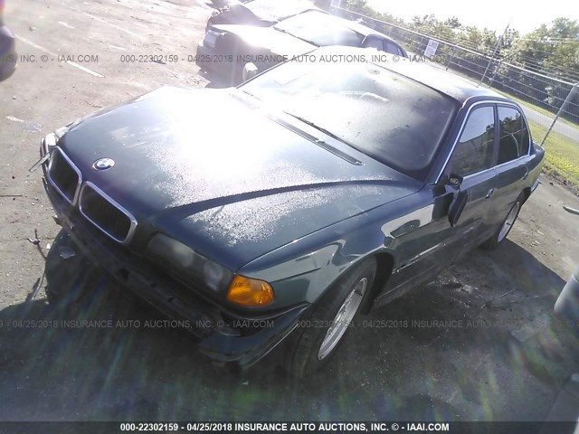 WBAGJ832XTDL38376 - 1996 BMW 740 IL BLUE photo 2