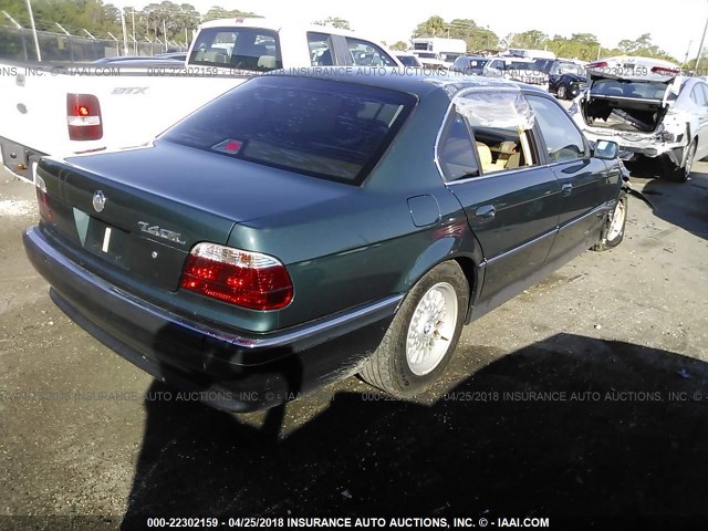 WBAGJ832XTDL38376 - 1996 BMW 740 IL BLUE photo 4