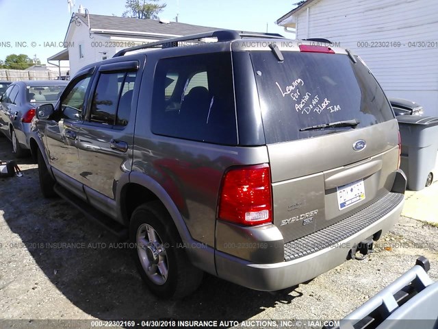 1FMZU73E82ZB62433 - 2002 FORD EXPLORER XLT BROWN photo 3