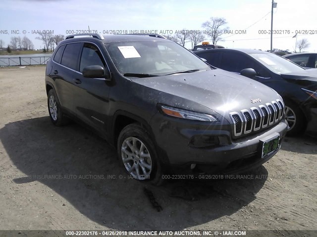 1C4PJMCB4FW795043 - 2015 JEEP CHEROKEE LATITUDE GRAY photo 1