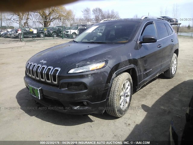 1C4PJMCB4FW795043 - 2015 JEEP CHEROKEE LATITUDE GRAY photo 2