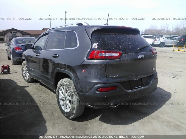 1C4PJMCB4FW795043 - 2015 JEEP CHEROKEE LATITUDE GRAY photo 3