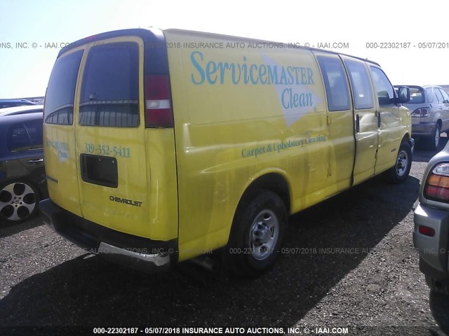 1GCHG39U951128972 - 2005 CHEVROLET EXPRESS G3500  YELLOW photo 4